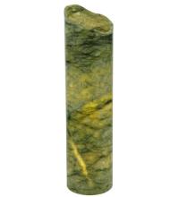 Meyda Black 123473 - 4"W Cylindre Green Jadestone Shade