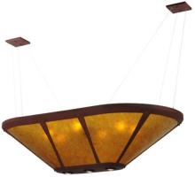 Meyda Black 123602 - 50" Long Sutter Oblong Inverted Pendant