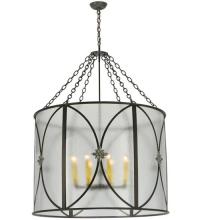 Meyda Black 124405 - 36.5"W Penelope 8 LT Pendant