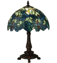 Meyda Black 124813 - 17"H Nightfall Wisteria Accent Lamp