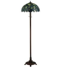 Meyda Black 124814 - 63"H Nightfall Wisteria Floor Lamp