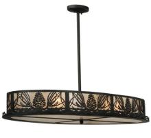 Meyda Black 125040 - 48" Long Mountain Pine Oblong Inverted Pendant