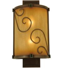 Meyda Black 125509 - 9"W Sorbonn Wall Sconce