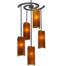 Meyda Black 125781 - 34"W Vortex 5 LT Chandelier