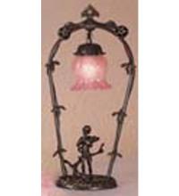 Meyda Black 12592 - 19" High Pink Cherub with Violin Mini Lamp