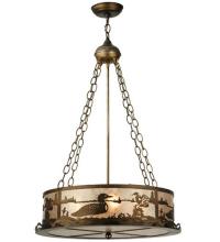 Meyda Black 126145 - 22"W Loon Inverted Pendant