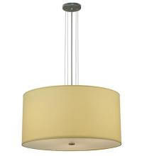 Meyda Black 126537 - 24"W Cilindro Beige Textrene Pendant