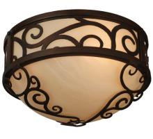 Meyda Black 127259 - 12" Wide Lilliana Flushmount