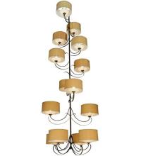 Meyda Black 127593 - 60"W Sequoia 14 Arm Chandelier