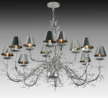 Meyda Black 127985 - 48"W Twigs 12 LT Chandelier