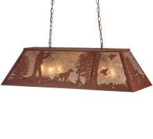 Meyda Black 128028 - 42" Long Quail Hunter With Dog Oblong Pendant