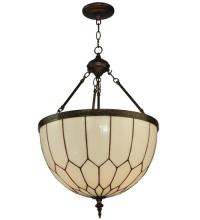 Meyda Black 128612 - 18.25"Wide Vincent Honeycomb Inverted Pendant