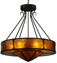 Meyda Black 129115 - 32"W Timber Inverted Pendant