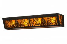 Meyda Black 130361 - 24"W Mountain Pine Vanity Light