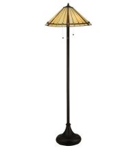 Meyda Black 130742 - 61"H Belvidere Floor Lamp