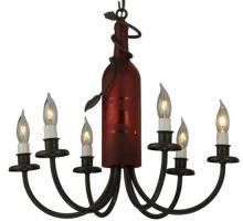 Meyda Black 131185 - 18" Wide Tuscan Vineyard 6 Light Chandelier