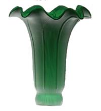 Meyda Black 13246 - 3"W X 5"H GREEN POND LILY SHADE