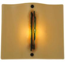 Meyda Black 132932 - 12.25"W Metro Fusion Franco's Glass Wall Sconce