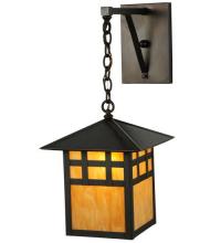 Meyda Black 133061 - 12"W Seneca Window Pane Hanging Wall Sconce