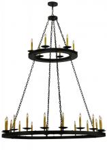 Meyda Black 133121 - 60" Wide Loxley 24 LT Two Tier Chandelier