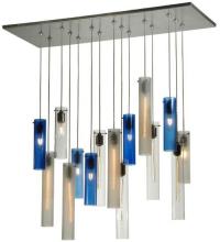 Meyda Black 133568 - 48" Long Cilindro 15 LT Cascading Pendant