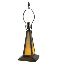 Meyda Black 13424 - 11"H Mission Lighted Table Base