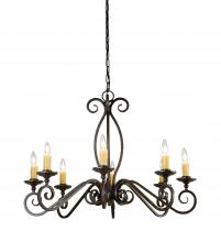 Meyda Black 134392 - 36" Wide Wallis 8 Light Chandelier