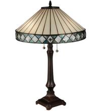 Meyda Black 134537 - 25"H Diamondring Table Lamp