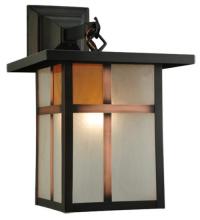 Meyda Black 134783 - 9"W Hyde Park Wall Sconce