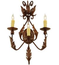 Meyda Black 135057 - 16.5"W French Elegance 3 LT Wall Sconce