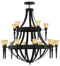 Meyda Black 135086 - 60"W Pontoise 15 LT Chandelier