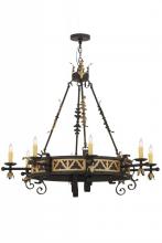 Meyda Black 135122 - 48"W Filomena 8 LT Chandelier