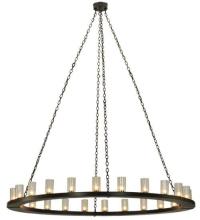 Meyda Black 136072 - 72"W Loxley 24 LT Chandelier