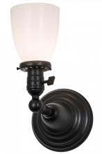 Meyda Black 136388 - 5"W Revival Goblet Wall Sconce