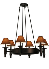 Meyda Black 136453 - 36"W Calais 6 LT Chandelier