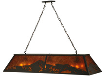 Meyda Black 136601 - 61" Long Mountain Range Oblong Pendant