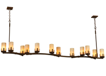 Meyda Black 136838 - 96" Long Cero 12 Light Oblong Chandelier