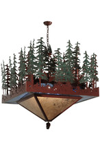 Meyda Black 137023 - 40"Sq Pine Lake Inverted Pendant