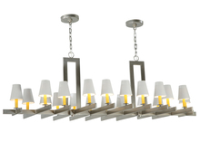 Meyda Black 137121 - 72" Long Dante 20 Light Oblong Chandelier