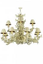 Meyda Black 137289 - 52"W Le Printemps 12 LT Chandelier