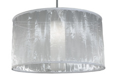 Meyda Black 137309 - 36" Wide Cilindro Sheer Pendant