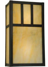 Meyda Black 137475 - 6.5"W Hyde Park Double Bar Mission Wall Sconce