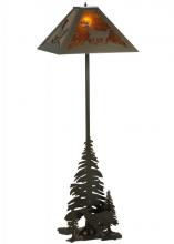 Meyda Black 137587 - 72"H Lone Deer 2 LT Floor Lamp