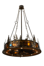 Meyda Black 137589 - 48"W Tall Pines Chandel-Air