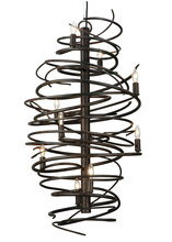 Meyda Black 137641 - 20.5"W Cyclone 9 LT Chandelier