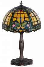 Meyda Black 138586 - 19"H Dragonfly Trellis Accent Lamp