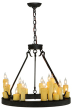 Meyda Black 138768 - 24"W Deina 18 LT Chandelier