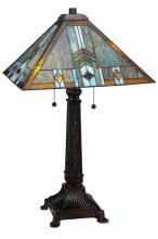 Meyda Black 138772 - 26"H Prairie Wheat Sunshower Table Lamp