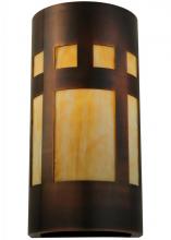 Meyda Black 139105 - 7" Wide Sutter Wall Sconce