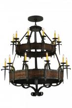 Meyda Black 139252 - 47.5" Wide Costello 20 Light Two Tier Chandelier